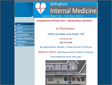 Tablet Screenshot of bellinghammedical.com